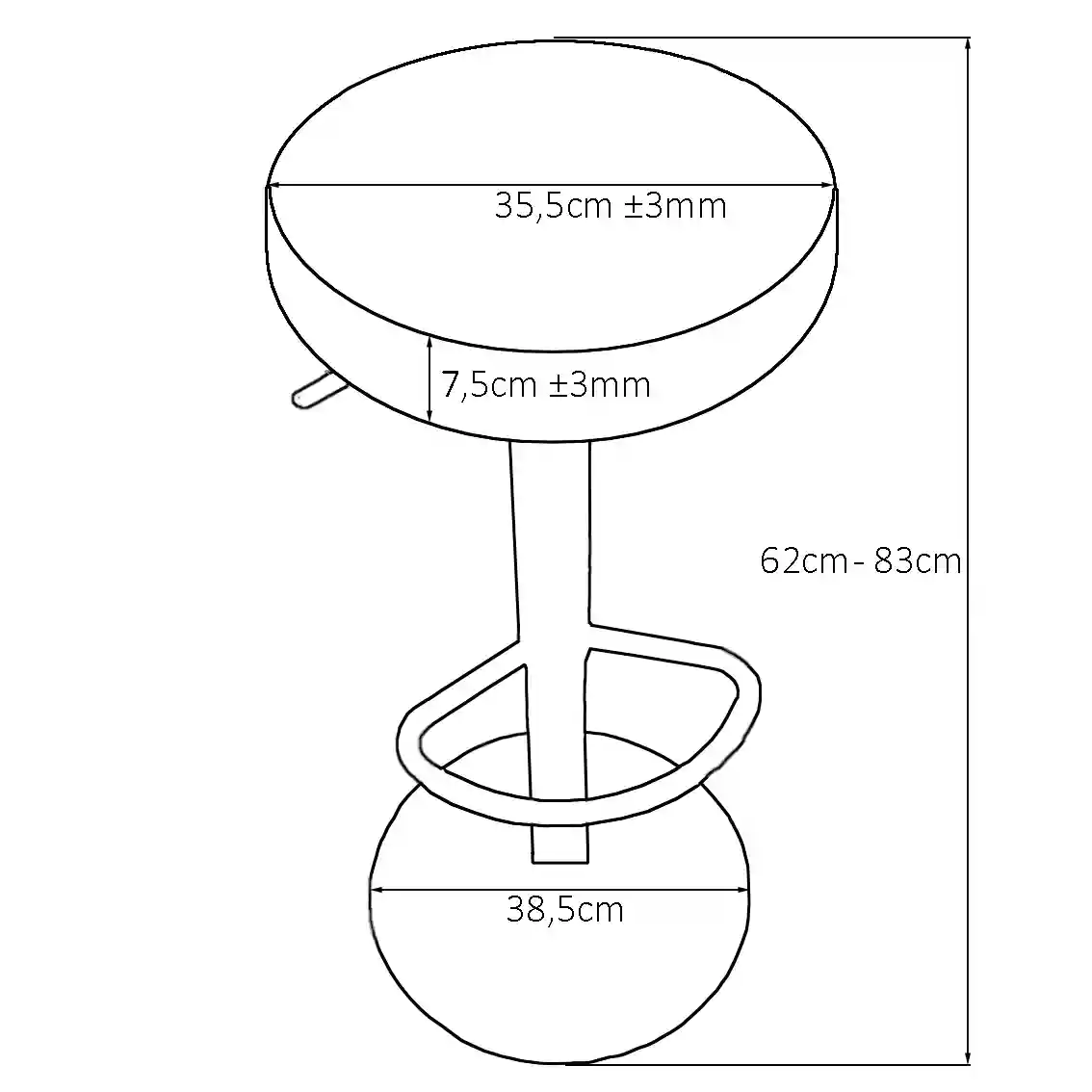 Tabouret Albator - Vue 2